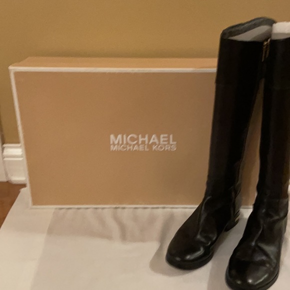 Michael Kors Black Leather Boots - Picture 8 of 15